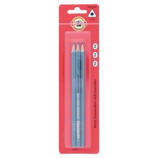 KOH-I-NOOR Triangular Graphite Pencils 2 Hardness 3 pcs