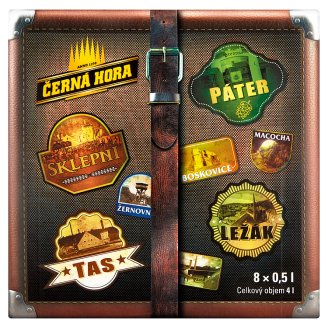 Černá Hora Pivo dárková sada 8 x 0,5l