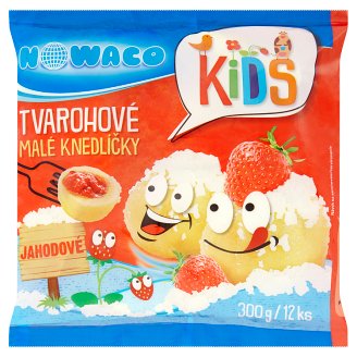 Nowaco Kids Tvarohové malé knedlíčky jahodové 12 ks 300g