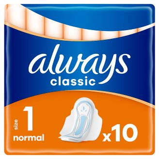 Always Classic Normal Hygienické Vložky S Křidélky 10 ks