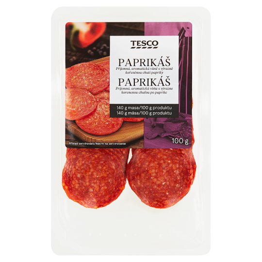 Tesco Paprika Salami 100g