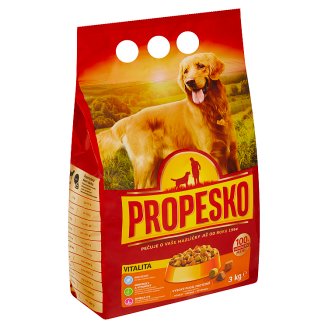 Propesko Vitality & Active Life Kompletní krmivo pro psy s drůbežím, hovězím a zeleninou 3kg