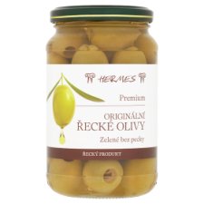 Hermes Premium Original Greek Green Olives without Pit 370g