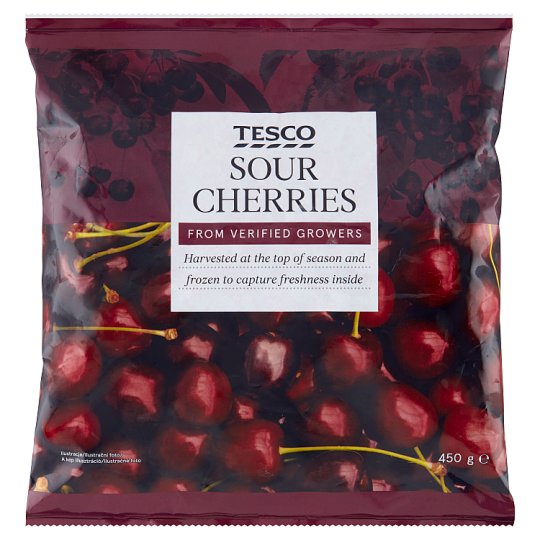Tesco Sour Cherries 450g Tesco Groceries