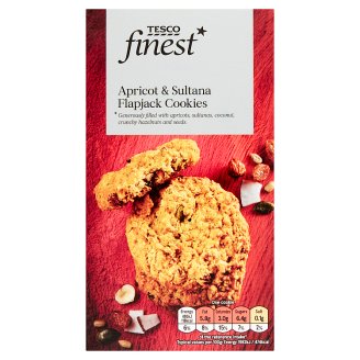 Tesco Finest Máslové sušenky s rozinkami a meruňkami 200g
