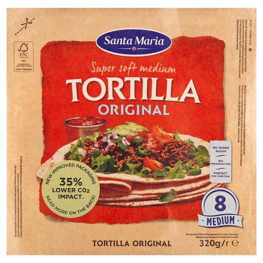 Santa Maria Original Wheat Tortilla Medium 8 pcs 320g