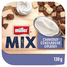 Müller Mix Jogurt s čokoládovými oplatkami 130g