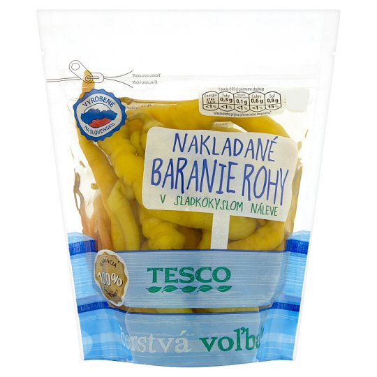 Tesco Nakládané beraní rohy ve sladkokyselém nálevu 500g