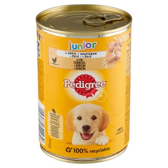 Pedigree Junior Kuřecí maso v želé kompletní krmivo pro rostoucí psy a štěňata 400g