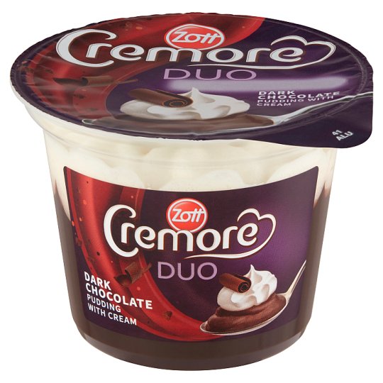 Zott Cremore Duo mléčný čokoládový dezert se šlehačkou 190g