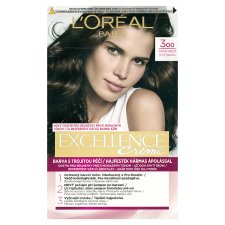 L'Oréal Paris Excellence 300 True Dark Brown, 72 ml + 48 ml + 12 ml + 60 ml