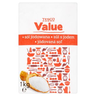 Tesco Value Sůl s jodem 1kg