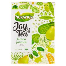Pickwick Zelený čaj aromatizovaný a zelený čaj ovoněný jasmínem s hruškou 15 x 1,5g (22,5g)