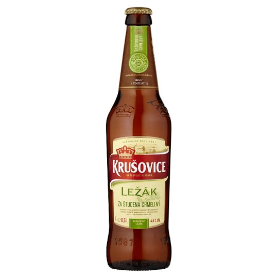 Krušovice Královský ležák pivo ležák světlý 0,5l