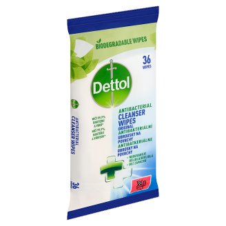 Dettol Antibakteriální ubrousky na povrchy 36 ks