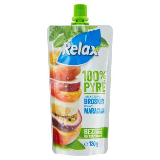 Relax 100% pyré jablko mrkev broskev banán maracuja 120g