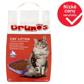 Brunos Hrudkující stelivo pro kočky 5l