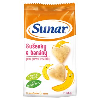 Sunárek Sušenky s banány pro první zoubky 175g