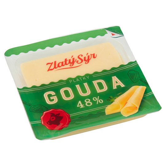 Zlatý Sýr Gouda 48% plátky 100g