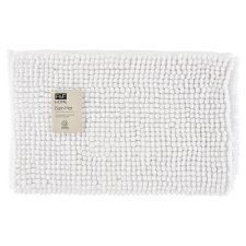 F&F Home Microchenille White Bath Mat 50 x 80 cm