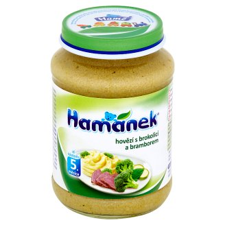 Hamánek Hovězí s brokolicí a bramborem 190g