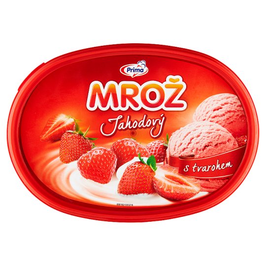 Prima Mrož Mražený jahodový krém s tvarohem 850ml