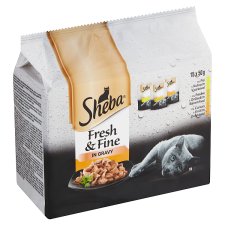 Sheba Fresh & Fine Kompletní mokré krmivo pro dospělé kočky 15 x 50g (750g)