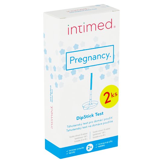 Intimed Pregnancy hCG DipStick těhotenský test pro domácí použití s
