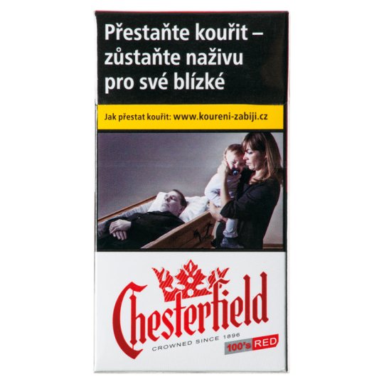 Chesterfield Red 100 cigarety s filtrem 20 ks