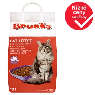 Brunos Hrudkující stelivo pro kočky 10l