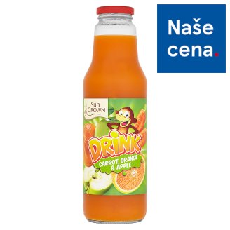 Sun Grown Nesycený nápoj mrkev, pomeranč, jablko 750ml