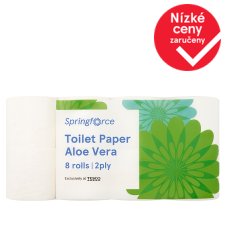 Springforce Toilet Paper Aloe Vera 2 Ply 8 Rolls