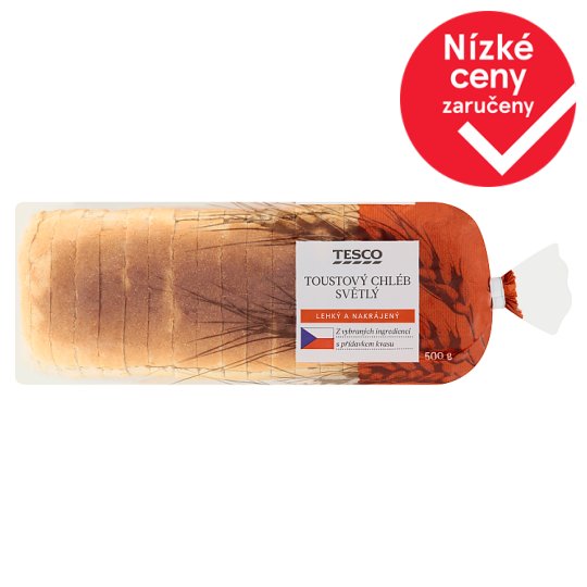 Tesco Light Toast Bread 500g