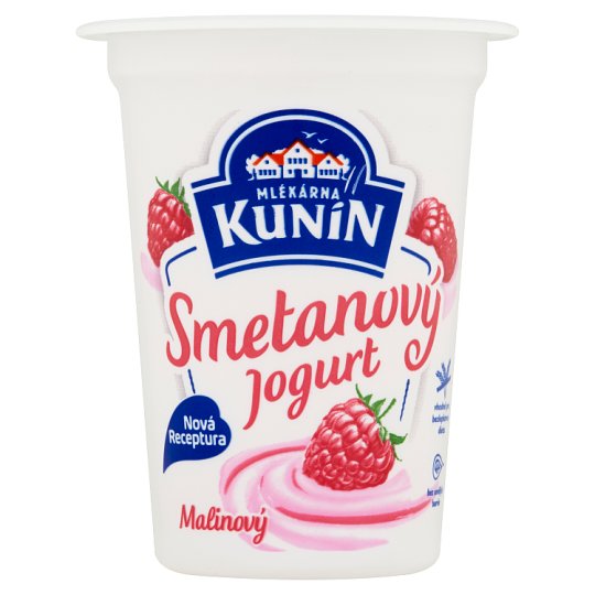 Mlékárna Kunín Raspberry Creamy Yogurt 150g
