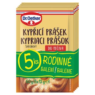 Dr. Oetker Originál Kypřicí prášek do pečiva škrobový 5 x 12g