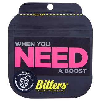 Bitters When you need a boost žvýkačka s příchutí jahody 3 x 4,5g