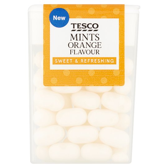 Tesco Sweet & Refreshing Mints Orange Flavour 16g Tesco Groceries