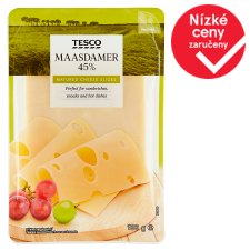 Tesco Maasdamer 45% Matured Cheese Slices 100g