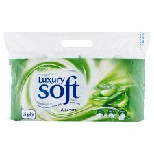 Tesco Soft Luxury Aloe Vera Toilet Paper 3 Ply 8 Rolls