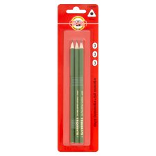 KOH-I-NOOR Triangular Graphite Pencils 3 Hardness 3 pcs