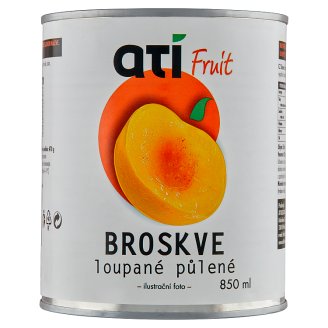 Ati Fruit broskve loupané půlené 850ml