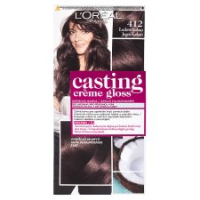L'Oréal Paris Casting Creme Gloss semipermanentní barva na vlasy 412 ledové kakao, 48 +72 +60 ml