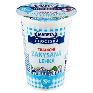 Madeta Jihočeská zakysaná lehká 8 % 180g