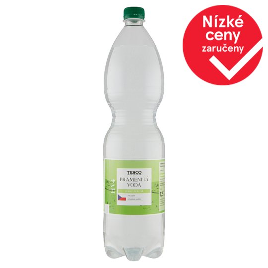 Tesco HV4 pramenitá voda jemně perlivá 1,5l
