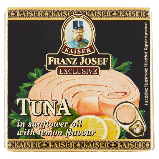 Kaiser Franz Josef Exclusive Tuňák steak ve slunečnicovém oleji s příchutí citronu 80g