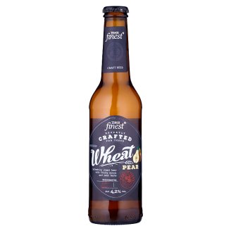 Tesco Finest Pivo ležák světlý pšeničný nefiltrovaný hruška 330ml