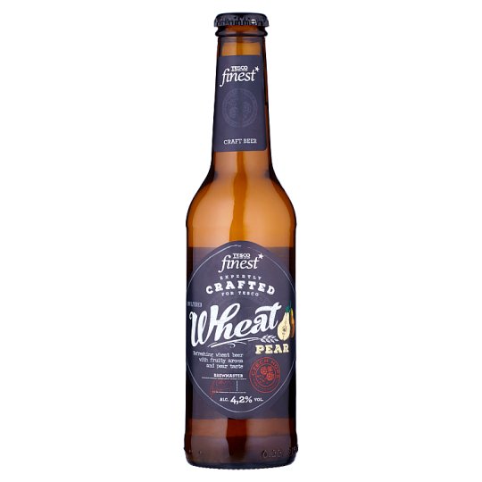 Tesco Finest Beer Lager Light Wheat Unfiltered Pear 330ml