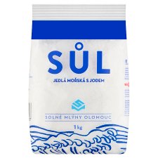 Solné Mlýny Sůl jedlá mořská s jodem 1kg