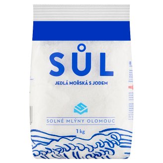 Solné Mlýny Sůl jedlá mořská s jodem 1kg