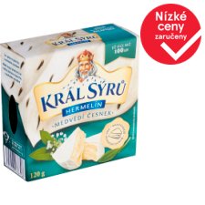 Král Sýrů Camembert Bear Garlic 120g